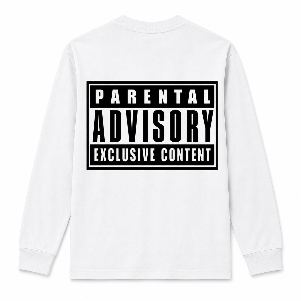 FXA PARENTAL ADVISORY LONG - White